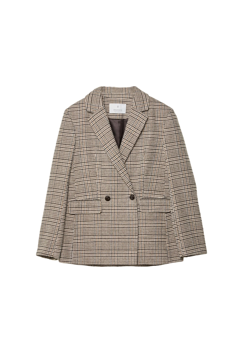 Пиджак классического кроя в клетку