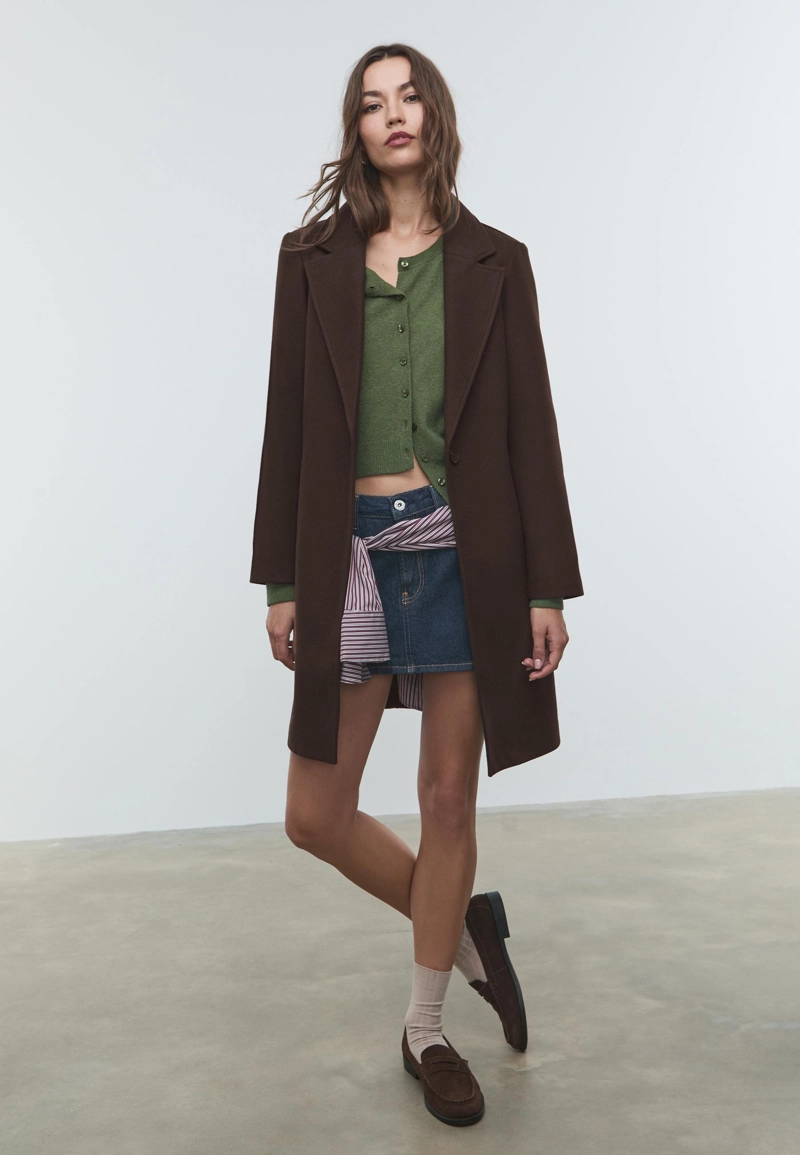 Кожаные лоферы на тонкой подошве