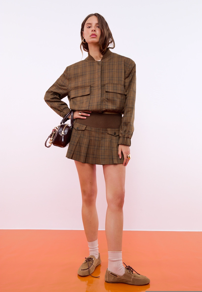 Кожаные мокасины на шнурках