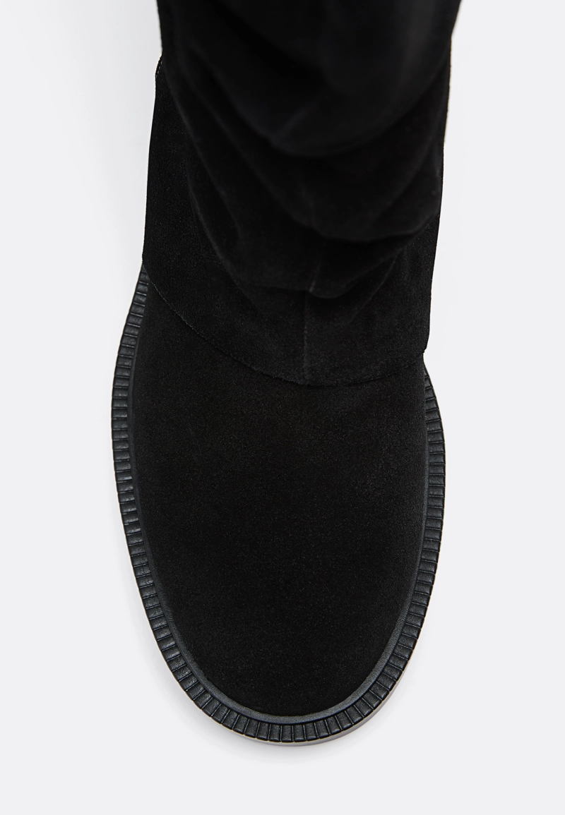 Кожаные ботильоны с пряжками