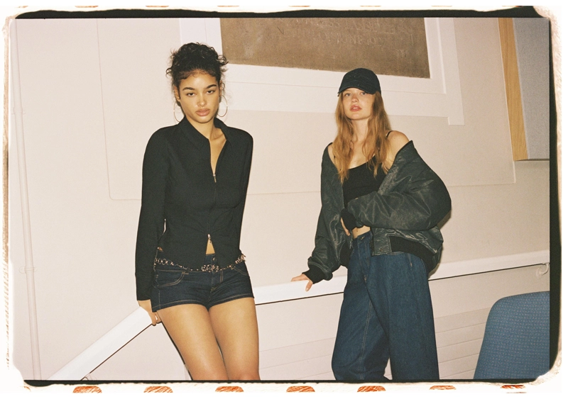 Рубашка приталенная с молнией