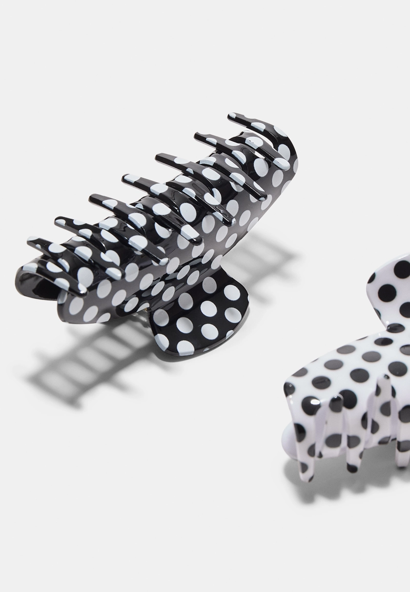 Набор из 2 зажимов в горошек