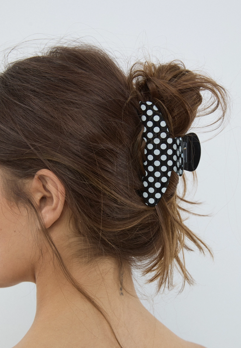 Набор из 2 зажимов в горошек