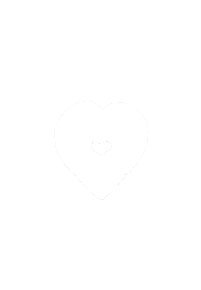 Большая бархатная резинка для волос с сердечком