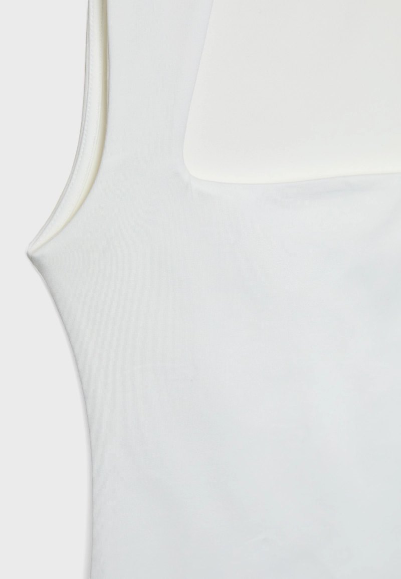 Боди из полиамида с квадратным вырезом