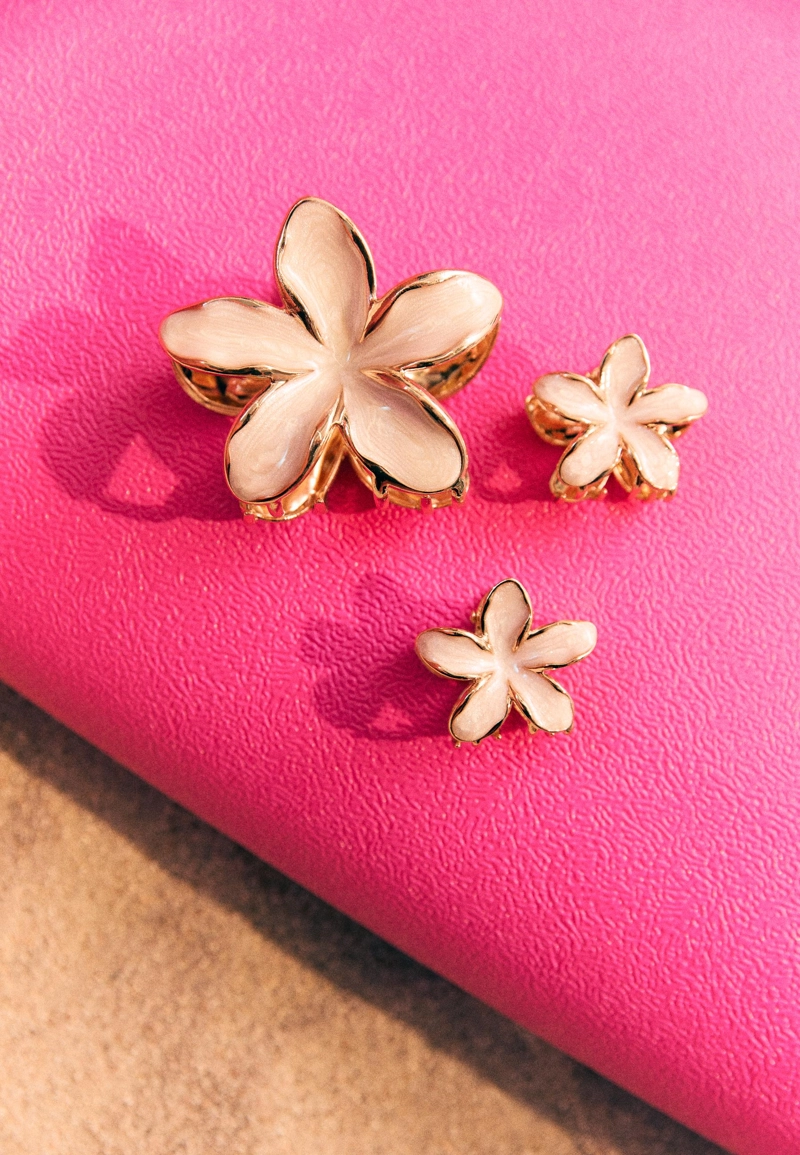 Набор из 3 заколок-цветов