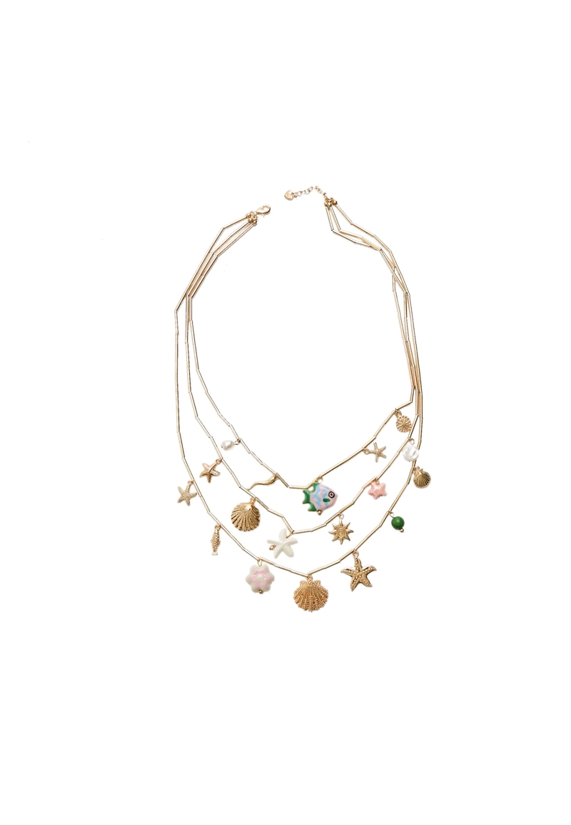 Ожерелье с шармами на морскую тематику