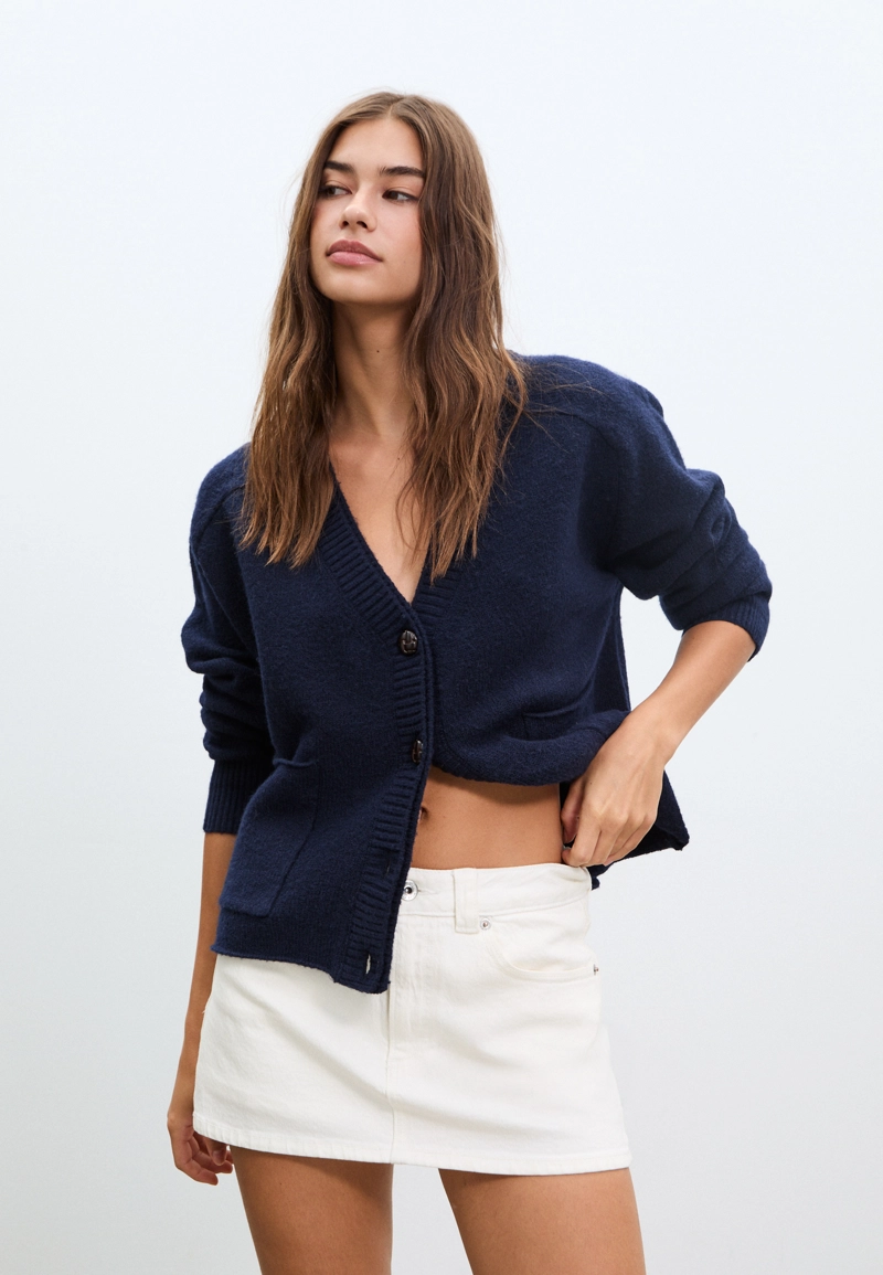 D62 Джинсовая юбка-шорты