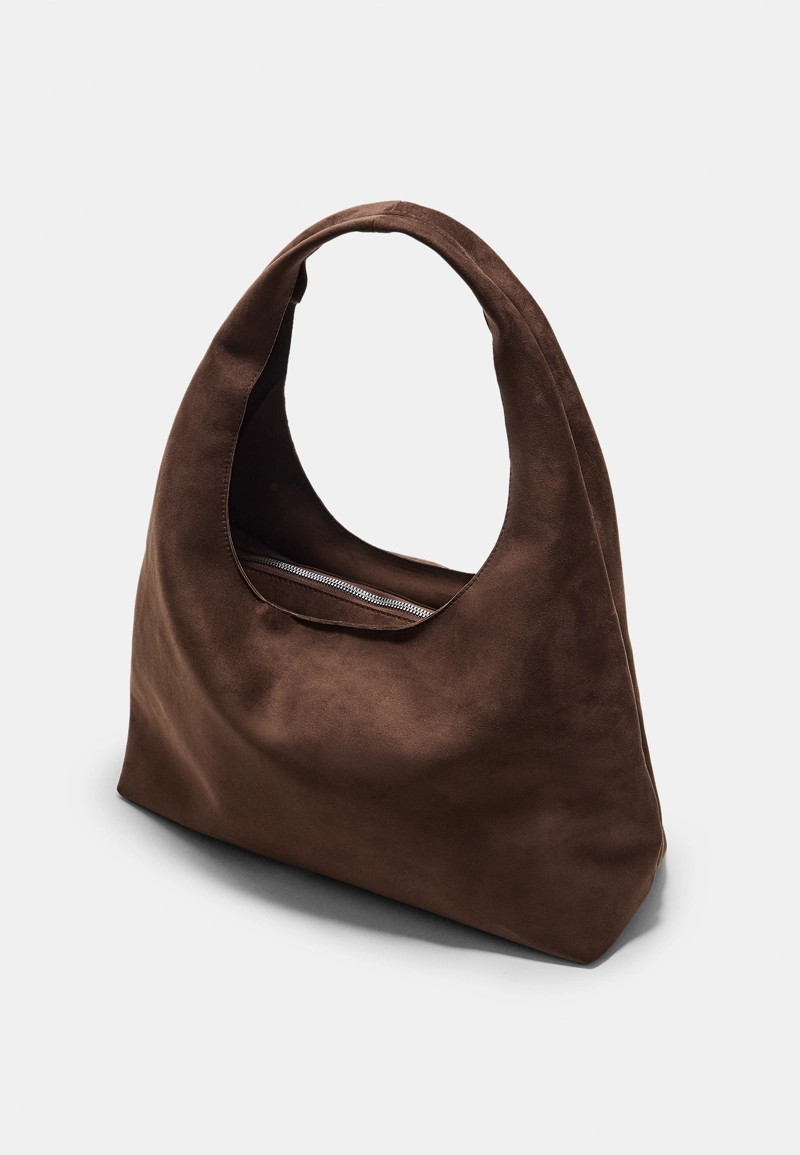 Сумка на плечо из искусственной замши