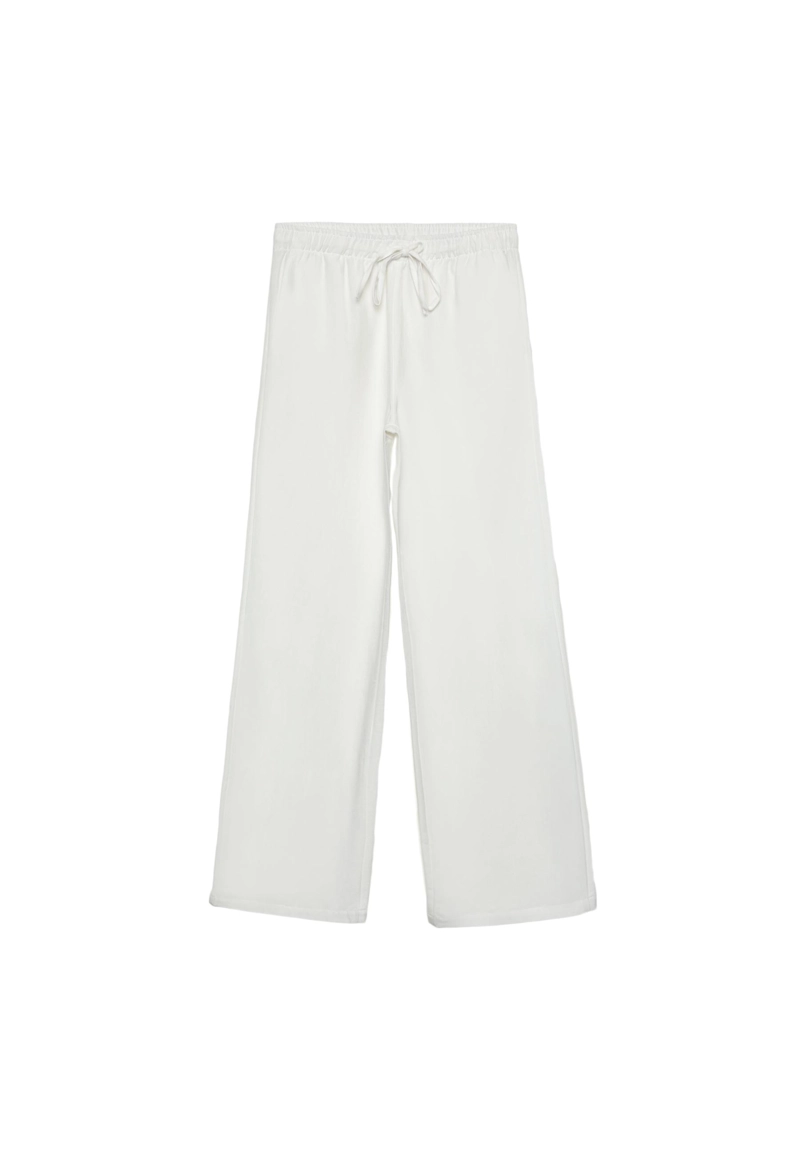 Льняные брюки на кулиске