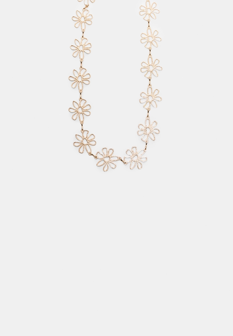 Металлический ремень с цветами