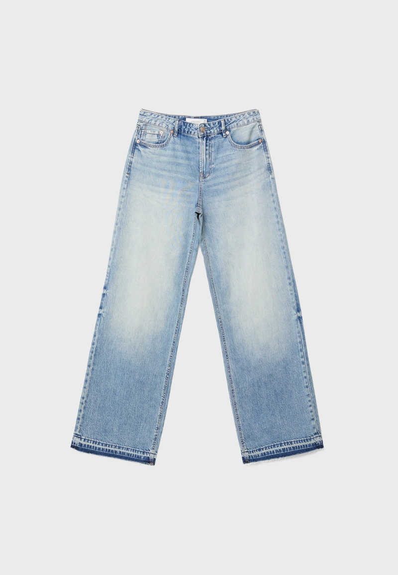 Джинсы D91 свободного кроя с низкой посадкой
