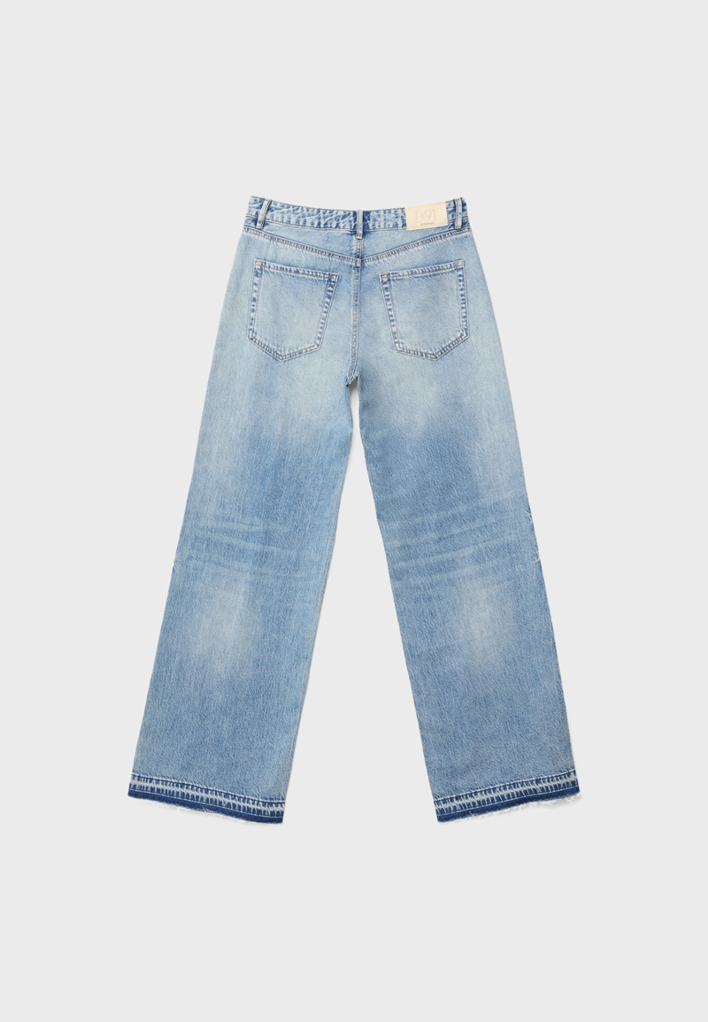 Джинсы D91 свободного кроя с низкой посадкой