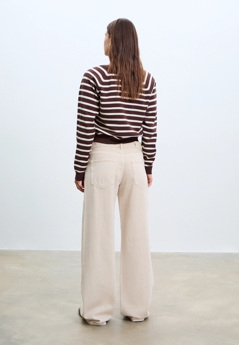 Джинсы d91 low wideleg из твила