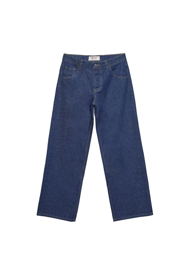 Джинсы-багги свободного кроя