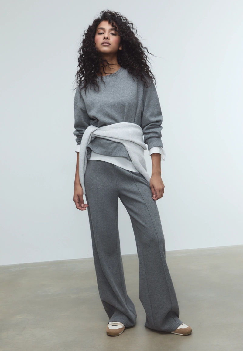 Трикотажные брюки со стрелками