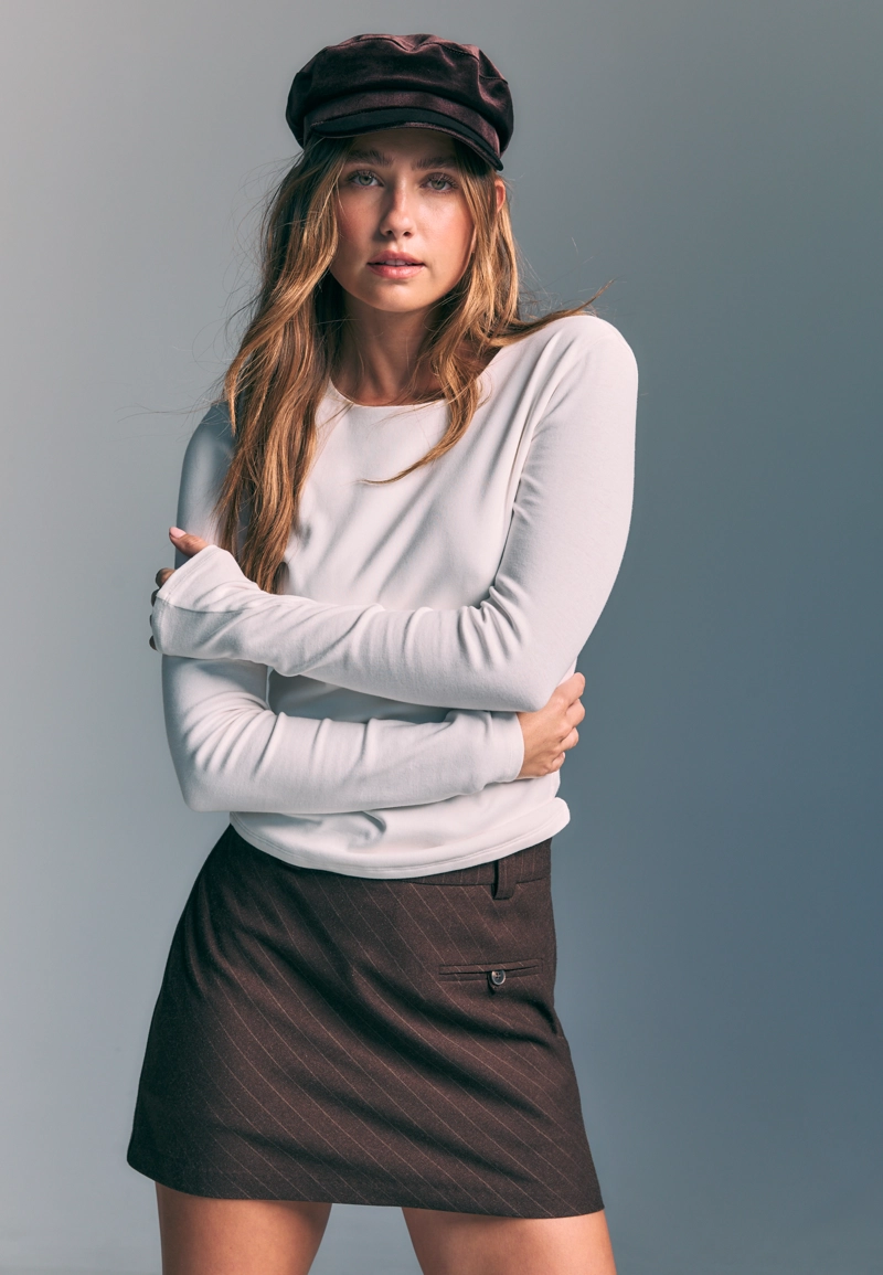 Базовая футболка с длинными рукавами