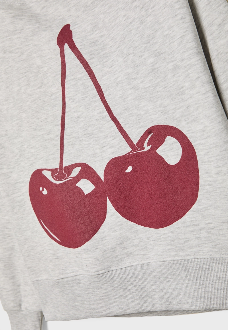 Свитшот с принтом вишни