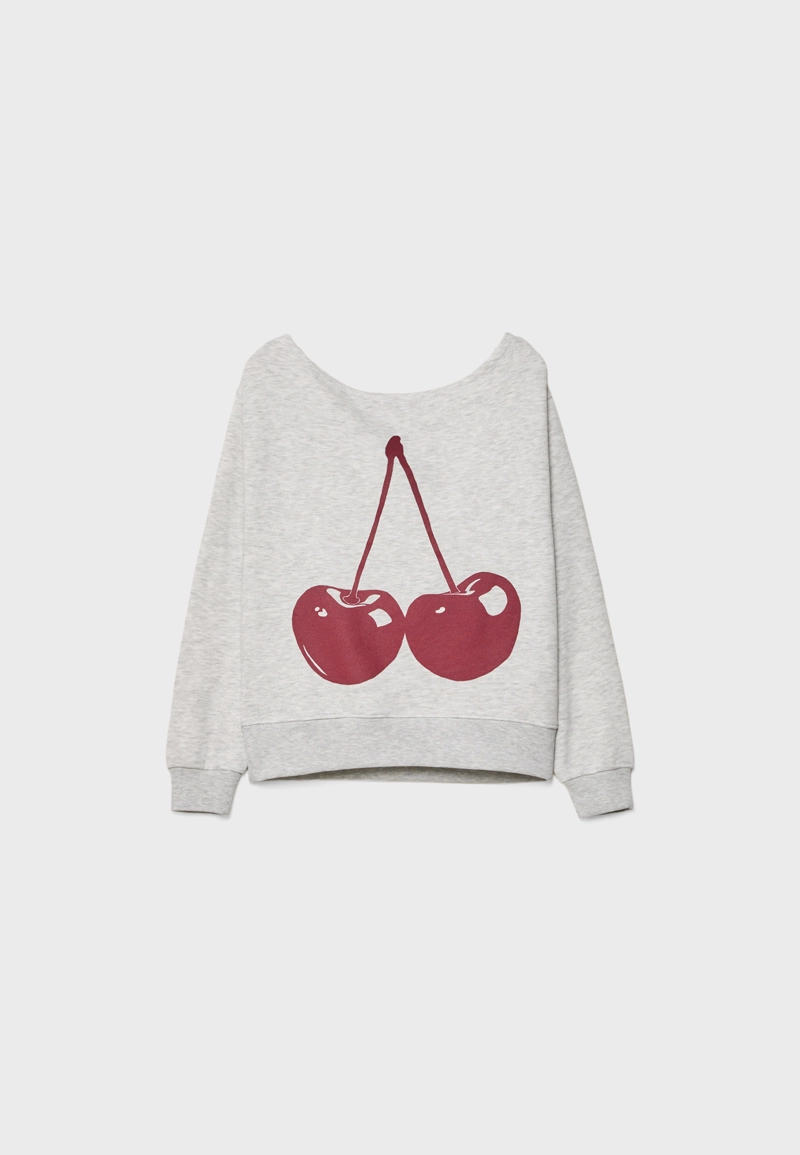 Свитшот с принтом вишни