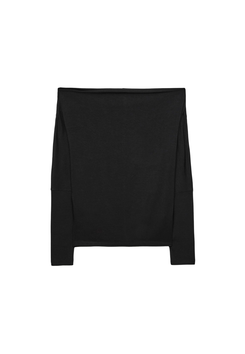 Асимметричная футболка из модала