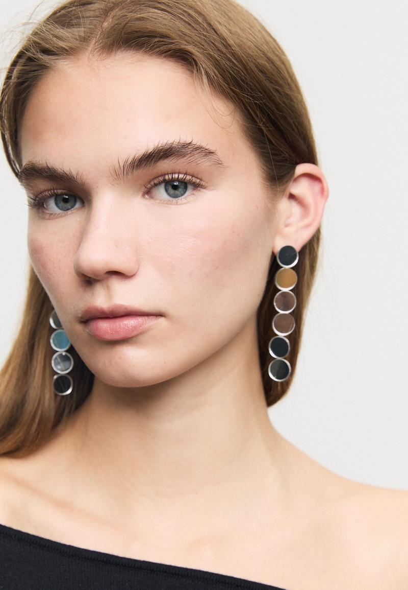 Длинные серьги-кольца