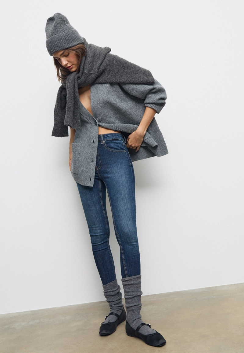 Джинсы скинни D07 с классической посадкой