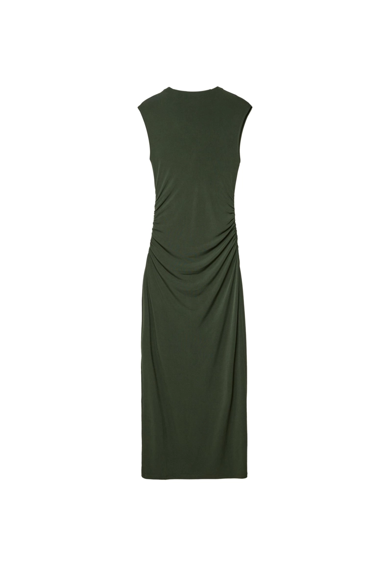 Платье миди со сборками