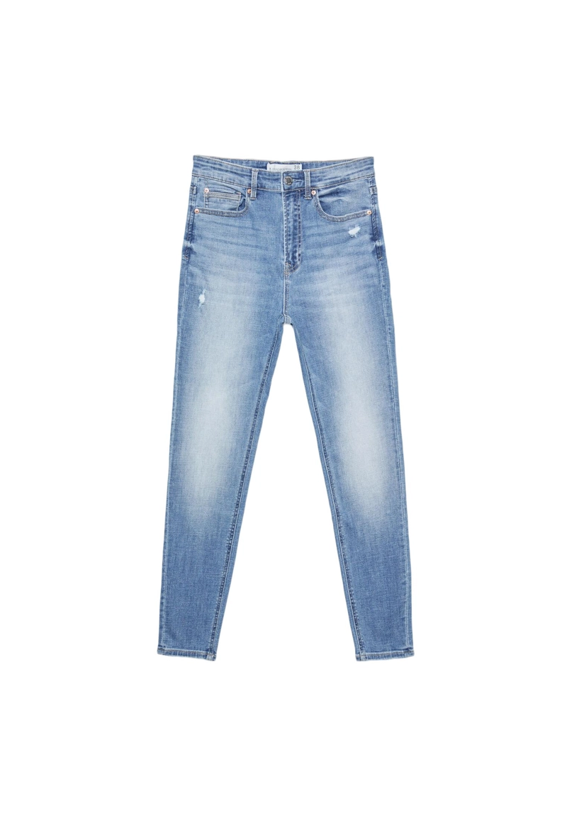 Джинсы скинни D09 с очень высокой посадкой