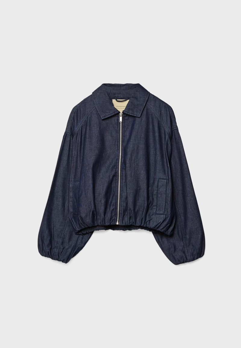 Джинсовая куртка-буф