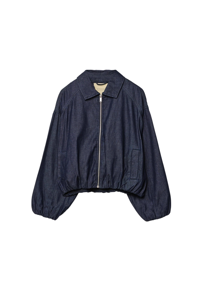 Джинсовая куртка-буф