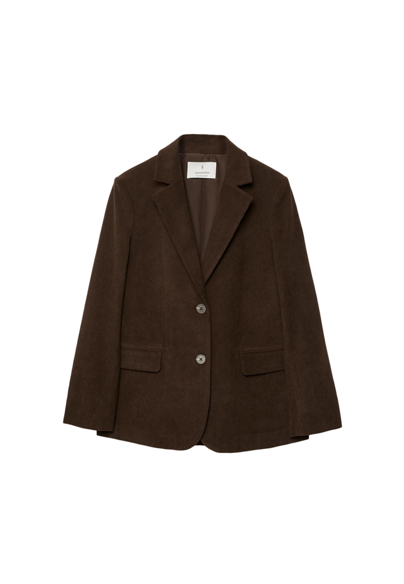 ПИДЖАК КЛАССИЧЕСКОГО КРОЯ ИЗ ВЕЛЬВЕТА