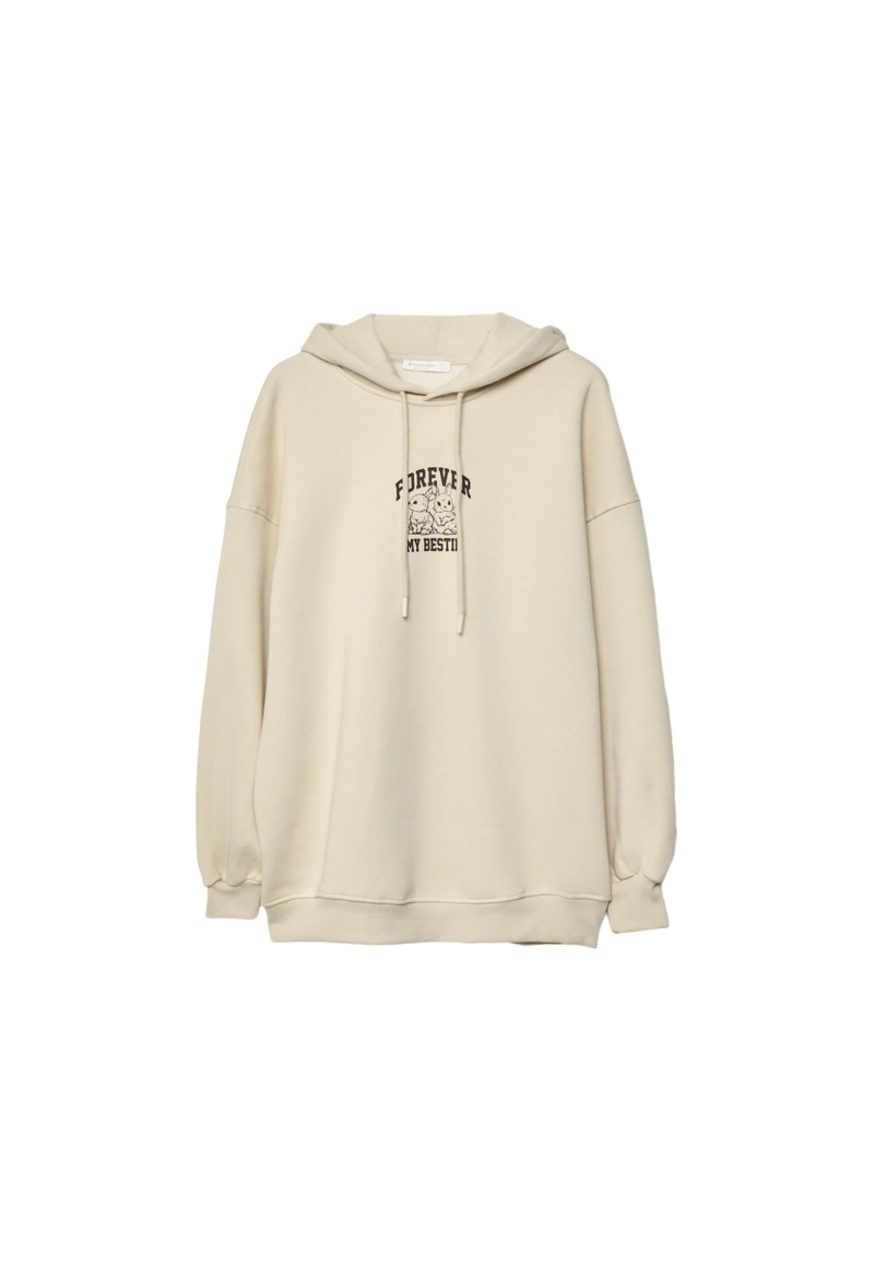 Толстовка с капюшоном и графическим принтом