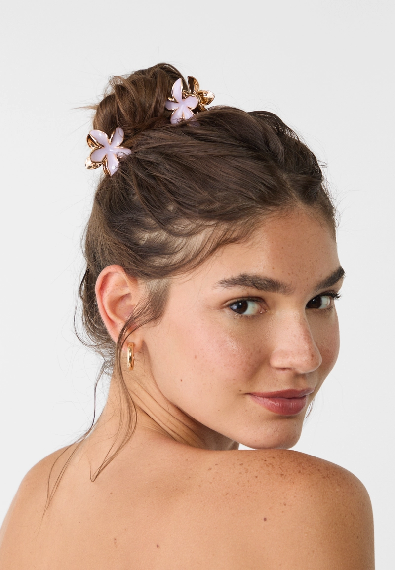 Набор из 3 заколок-цветов