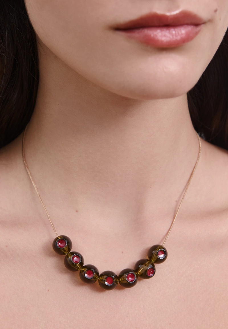 Комплект из 2 ожерелий с оливками