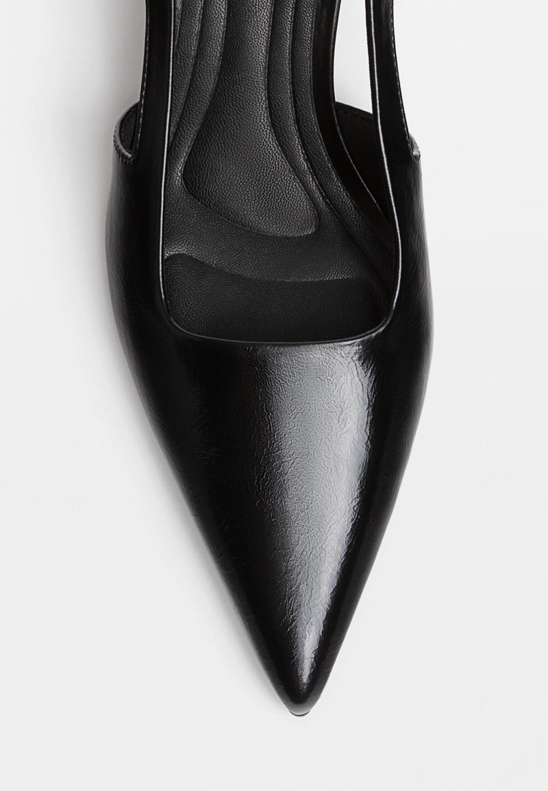 Туфли-слингбэки на каблуке kitten heel