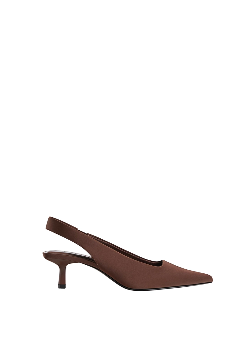 Туфли-слингбэки на низком каблуке