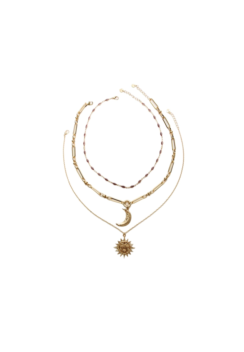 Набор из 3 кулонов «Луна и Солнце»