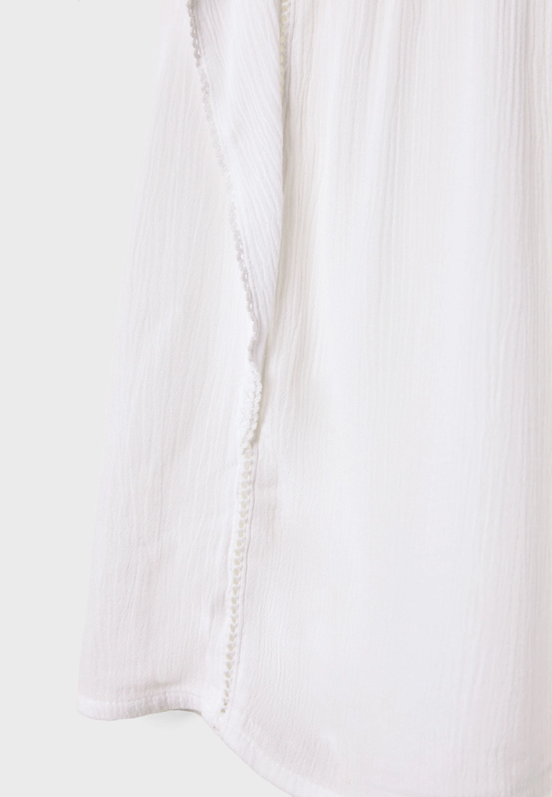 Блуза с легкими оборками l02065714