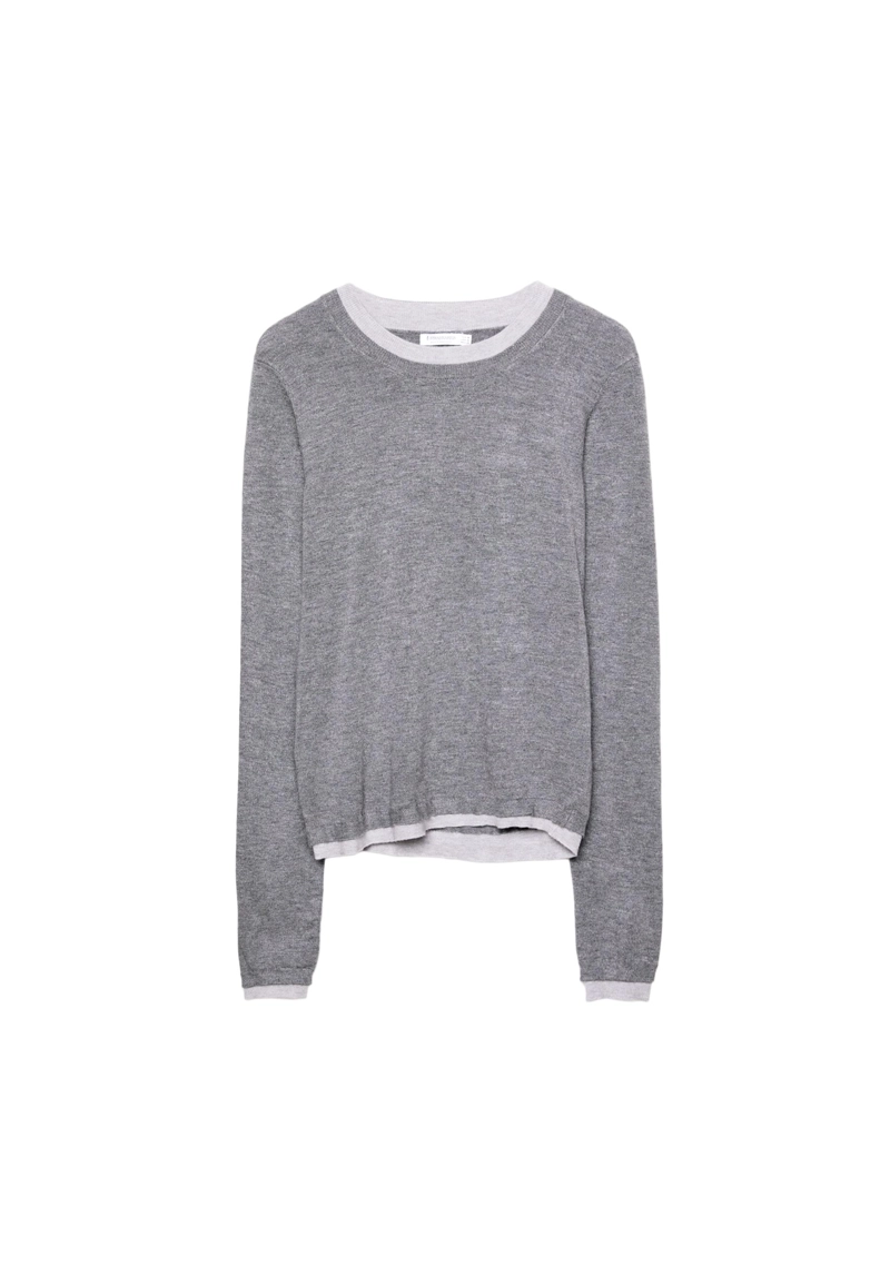 Джемпер трикотажный с ярким контрастом