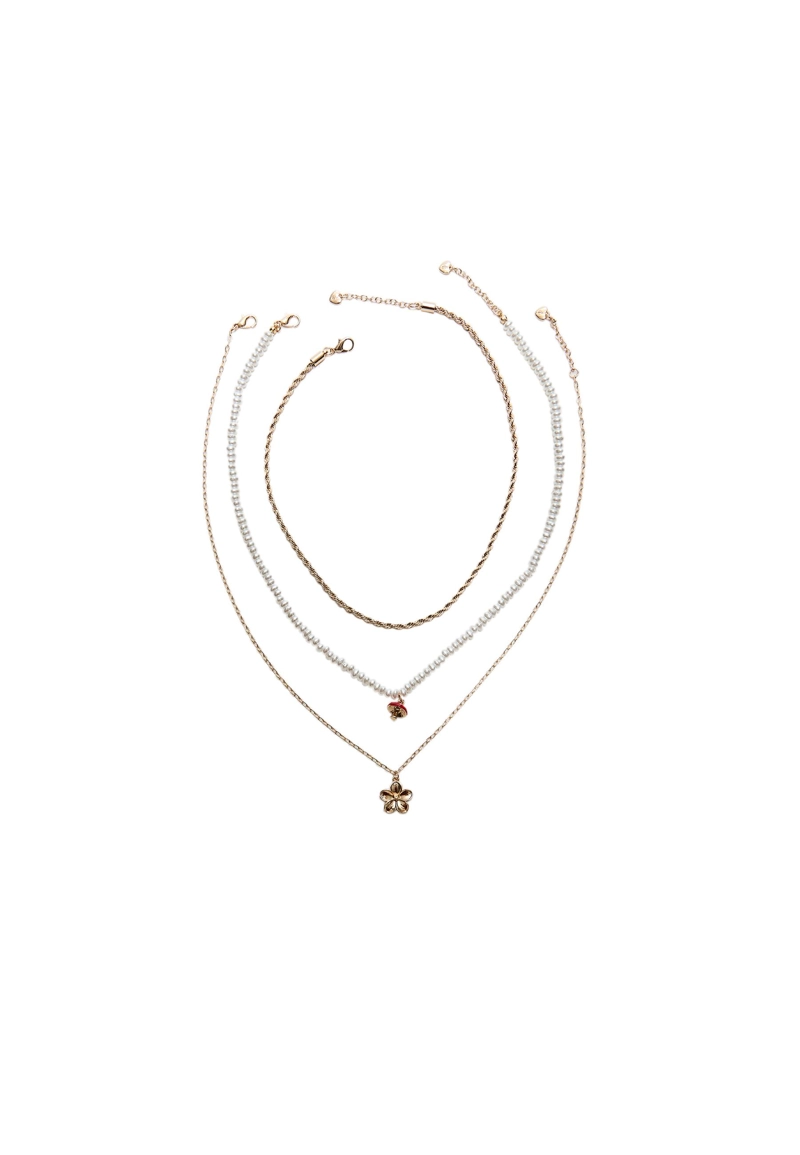 Набор из 3 колье с грибами и цветами l03123904