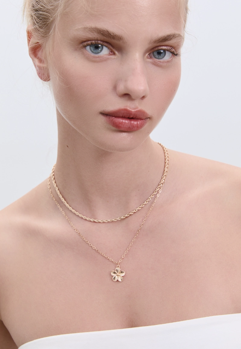 Набор из 3 колье с грибами и цветами l03123904