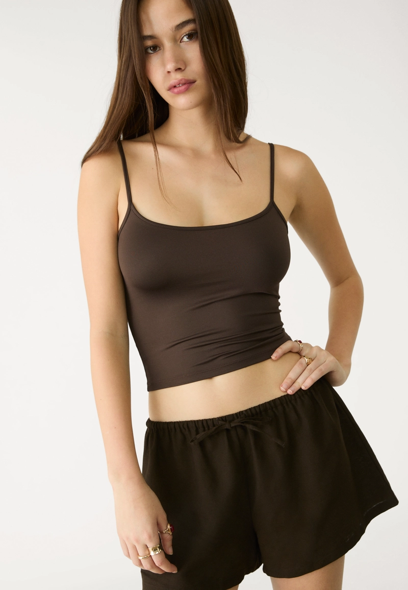 Шорты льняные на шнурке