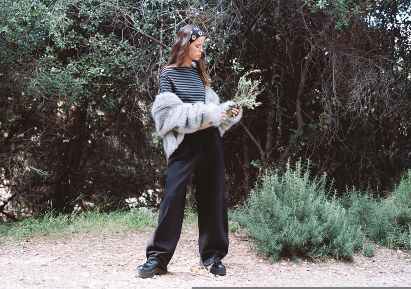 Брюки-бочки из флиса