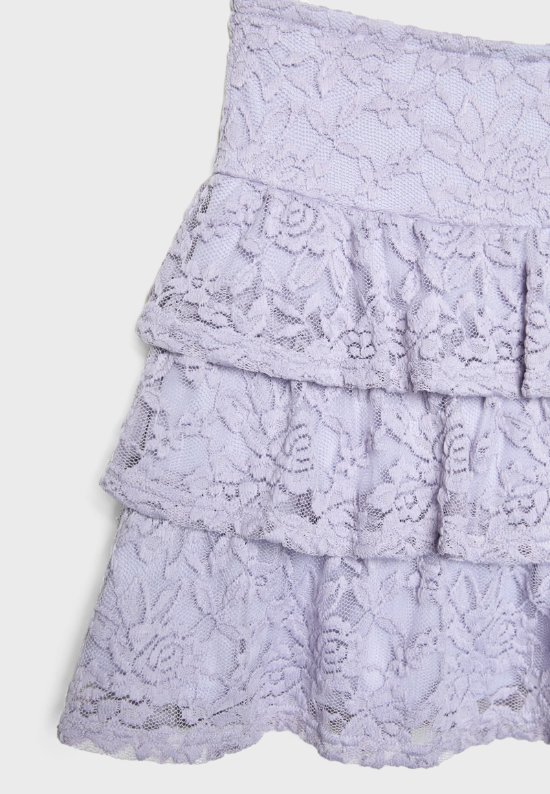 Юбка-шорты из струящегося кружева