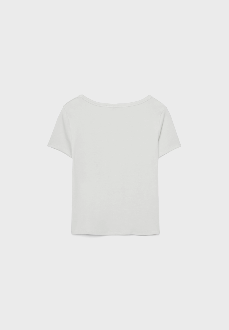 Футболка с короткими рукавами и пуговицами