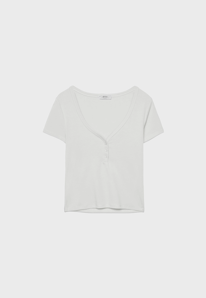 Футболка с короткими рукавами и пуговицами