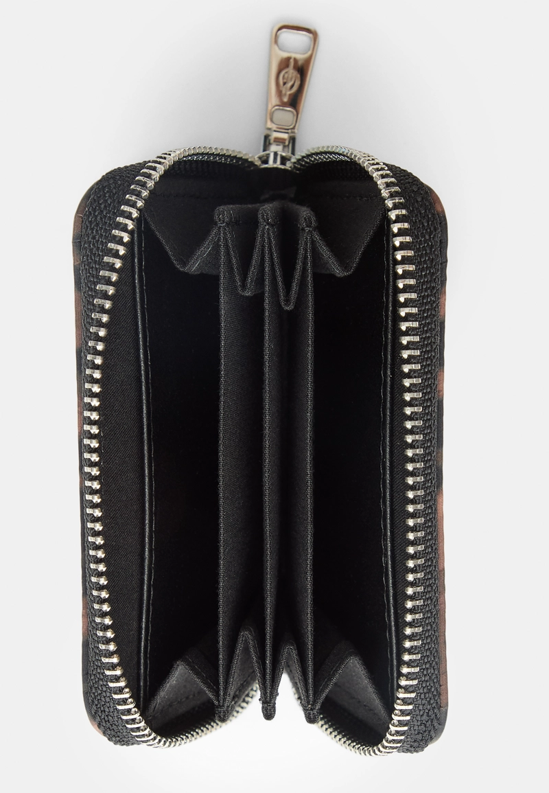 Кошелек на молнии с леопардовым принтом