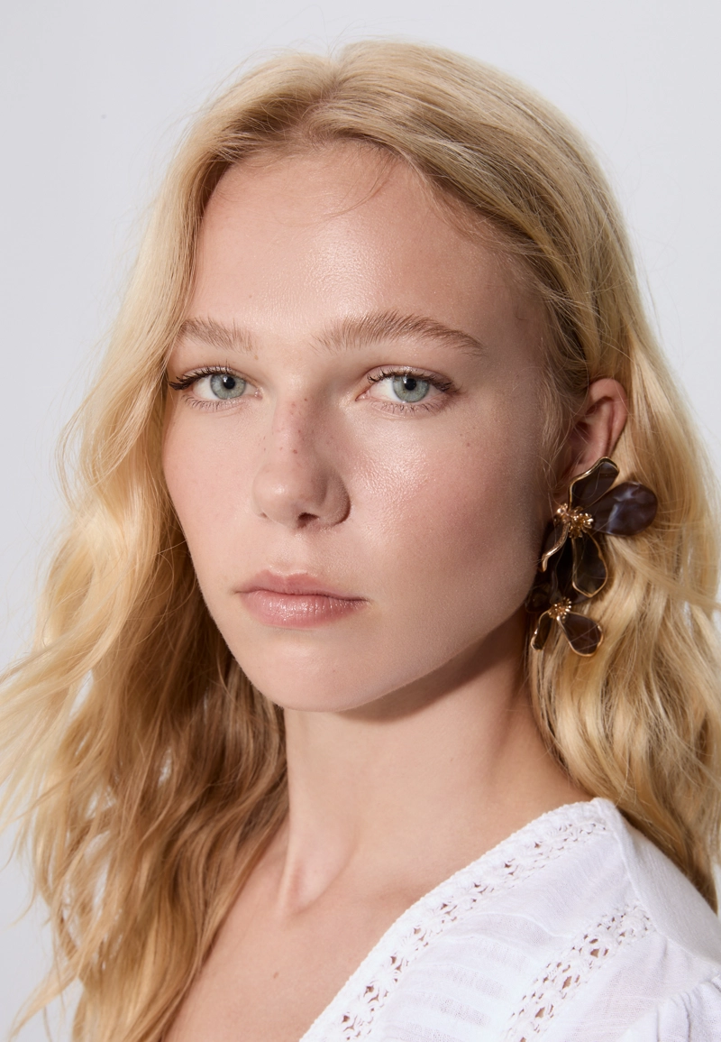 Серьга-каскад «Цветок»