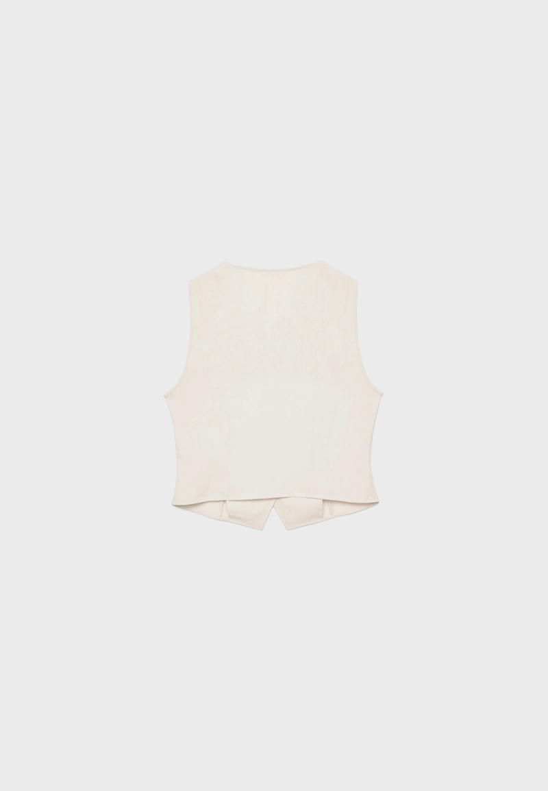 Текстурный топ на пуговицах