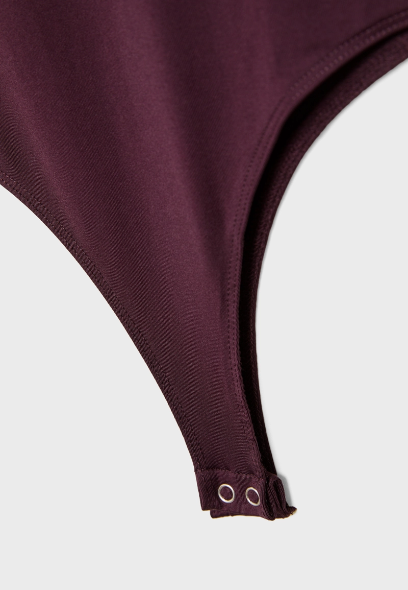 Боди с длинными рукавами из полиамида